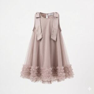 Elegant Cream Kids Dress